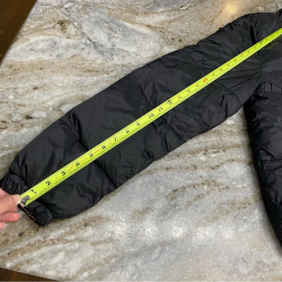 Volcom Puffs N Stuff Reversible Zip Up Striped Puffer Jacket Coat Black - Picture 10 of 14